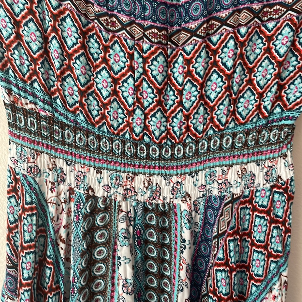 Patterned buttoned up dress - Picture 6 of 8